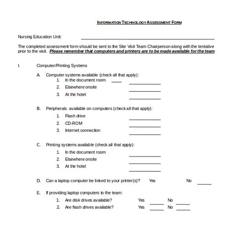 Information Technology Assesment Questions .